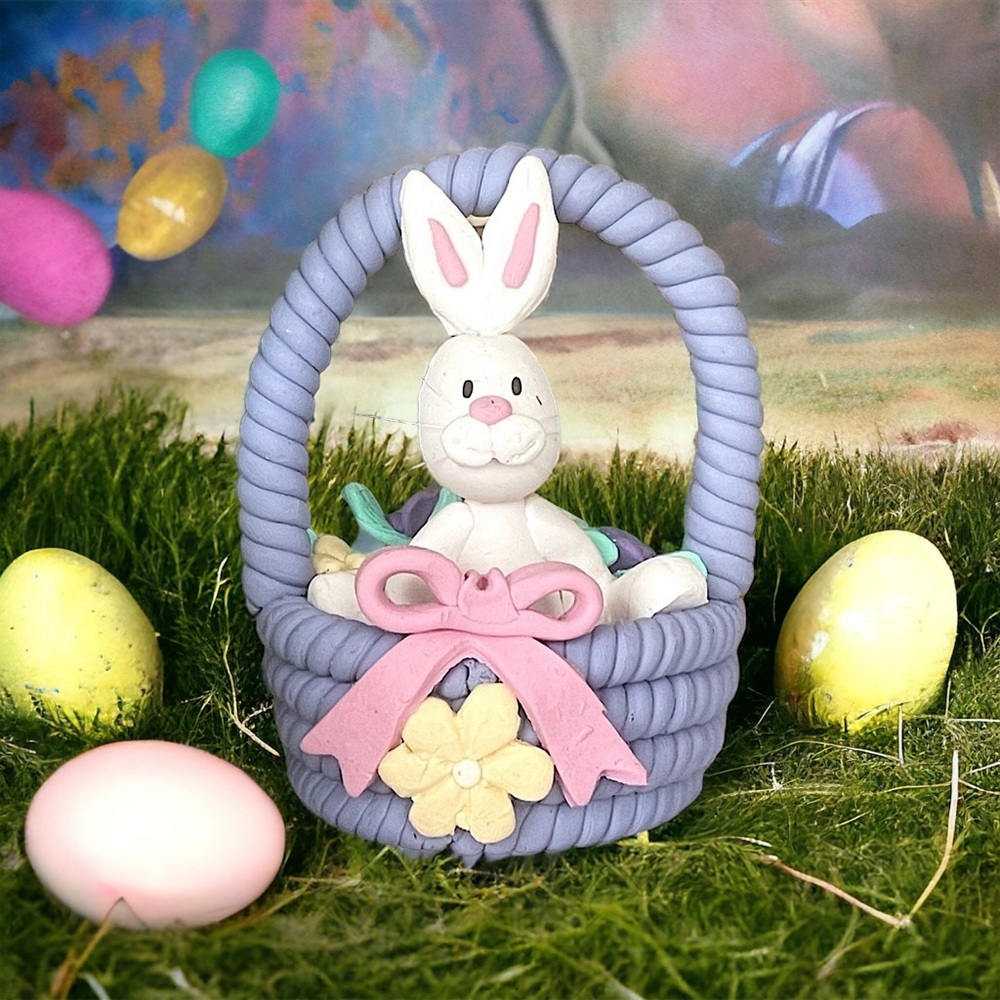 Adorable Polymer Clay Easter Accent